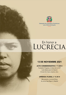 Acto en recuerdo del asesinato de la dominicana Lucrecia Pérez Matos