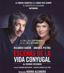 Ricardo Darín y Andrea Pietra en ‘Escenas de la vida conyugal’