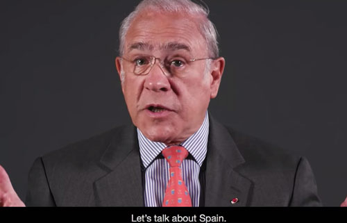 José Ángel Gurría, secretario general de la OCDE, abre el vídeo.
