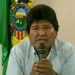 Evo Morales, ayer, durante su intervención televisada.