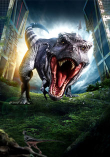 ¡Cuidado!, los dinosaurios arrasan la Puerta del Ángel de Madrid