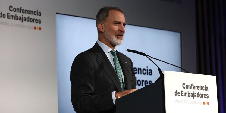 El Rey defiende ante los embajadores el “establecimiento del Estado palestino junto a Israel”