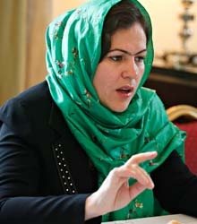 Entrega del Premio Casa Asia 2021 a la activista afgana Fawzia Koofi