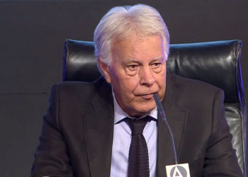 Felipe González, ayer en Casa América.