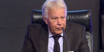 Felipe González, ayer en Casa América.