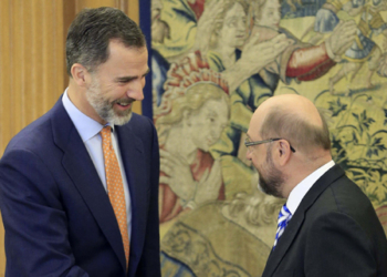 Felipe VI y Schulz presiden en Yuste el principal acto del Día de Europa