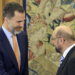Felipe VI y Schulz presiden en Yuste el principal acto del Día de Europa