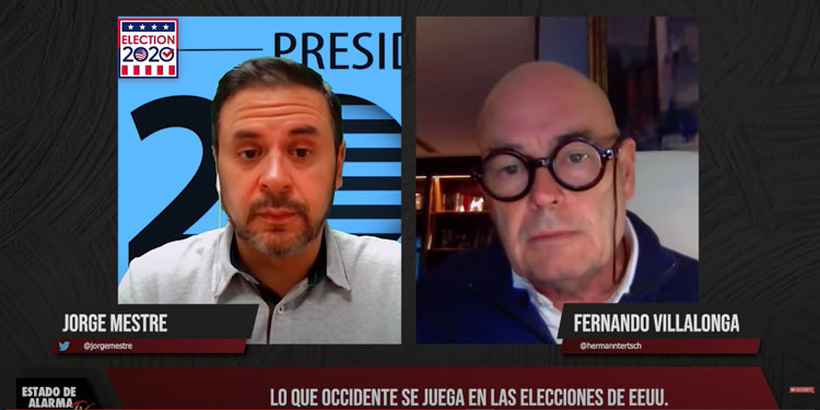 Un momento de la entrevista en el programa 'Estado de Alarma'./ Imagen: YouTube