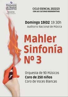 La Orquesta Filarmonía interpreta la Sinfonía nº 3 de Mahler en el Auditorio