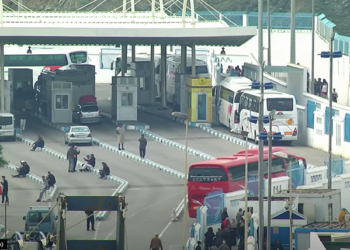 Paso fronterizo de Ceuta.