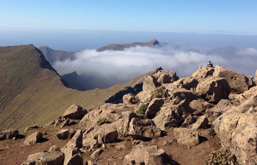 El Pico de la Zarza, el techo en la isla canaria de Fuerteventura