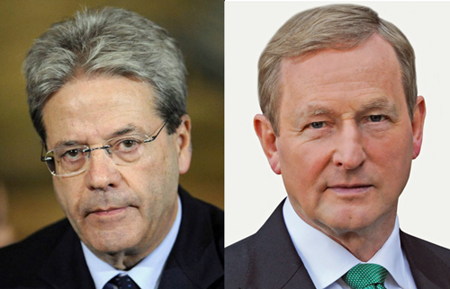 Los jefes de Gobierno de Irlanda e Italia, primeras visitas del año a España