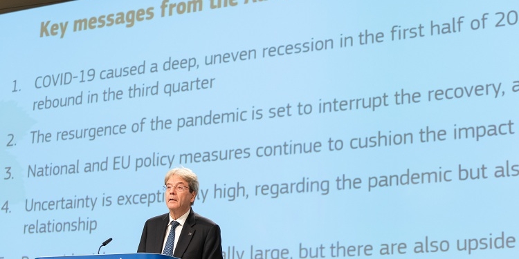 Bruselas prevé que España sufrirá en 2020 una contracción del 12%, la peor de la zona euro