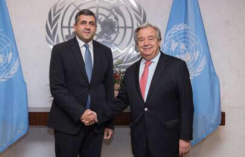 El secretario general de la ONU se reúne con el secretario general electo de la OMT