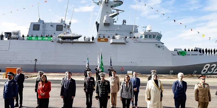 Navantia entrega a la Marina saudí la corbeta ‘Hail’, tercera de las construídas en Cádiz