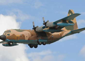 Un Hércules C-130 del Ejército del Aire español.