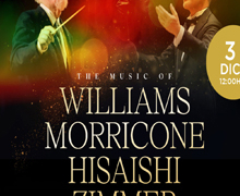 Homenaje a la música de cine de Morricone, Zimmer, Williams y Hisaishi