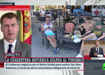 El embajador británico, durante su intervención en La Sexta.