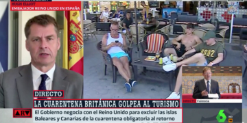 El embajador británico, durante su intervención en La Sexta.