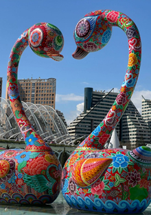 El artista taiwanés Hung Yi exhibe su ‘galaxia’ de animales en Valencia