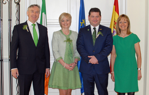 El secretario de Estado irlandés, en la recepción del Día de San Patricio en Madrid