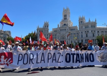 Podemos evita secundar la marcha antiOTAN en Madrid, fuertemente respaldada por IU