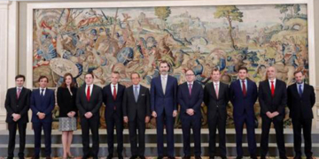 El Rey recibe a la dirección de Iberia e IAG en el 90 aniversario de la aerolínea