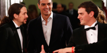 Iglesias, Sánchez y Rivera, entre el centenar de invitados al almuerzo con Obama