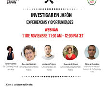 Webinar ‘Investigar en Japón: experiencias y oportunidades’