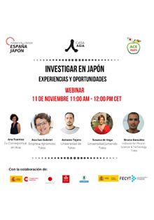 Webinar ‘Investigar en Japón: experiencias y oportunidades’