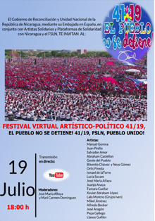 La Embajada de Nicaragua celebra online el aniversario de su Revolución