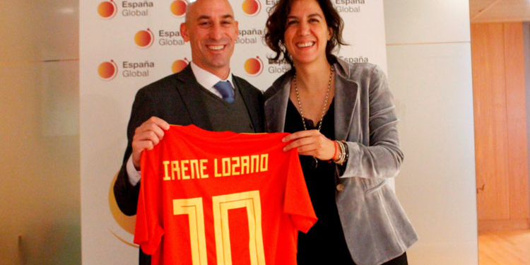 Irene Lozano y Luis Rubiales.