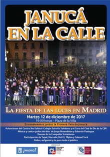 Celebra la Janucá en la Plaza de la Villa de Madrid esta tarde