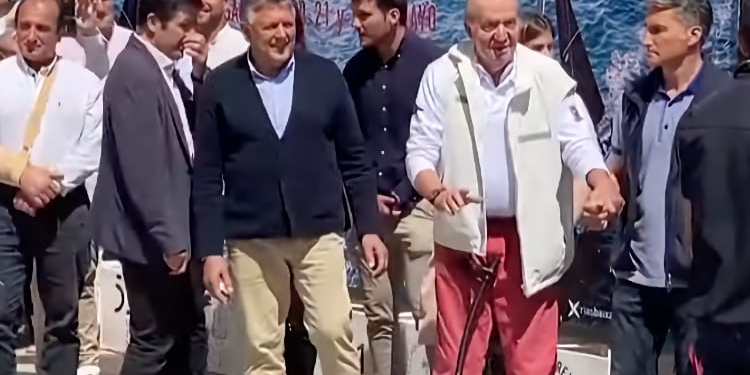 El Rey Emérito en Sanxenxo.