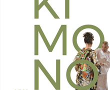 El diseñador de kimono, Nobuaki Tomita en el Museo del Traje de Madrid