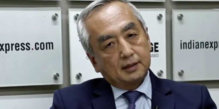El embajador Hiramatsu, en una reciente intervención en indianexpress.com./ Imagen: YouTube