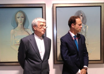 El embajador de Bulgaria presenta al pintor Valentín Kovatchev en el Ateneo
