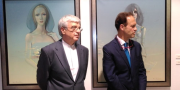 El embajador de Bulgaria presenta al pintor Valentín Kovatchev en el Ateneo