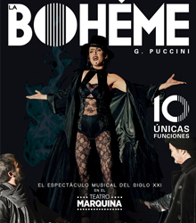 Una original versión de ‘La Bohème’ llega al Teatro Marquina de Madrid