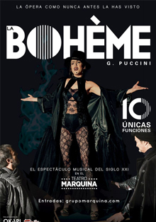 Una original versión de ‘La Bohème’ llega al Teatro Marquina de Madrid