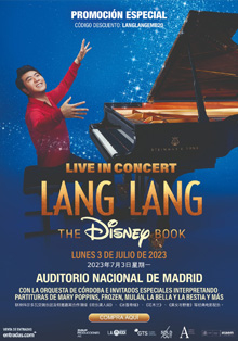 El pianista Lang Lang trae la música de Disney al Auditorio Nacional