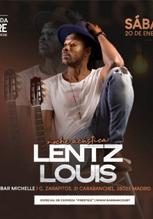 Noche mágica con el haitiano Lentz Louis en el Bar Michelle de Carabanchel