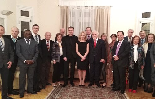 Recepción en la Embajada de Bosnia en vísperas de la celebración de Navidad