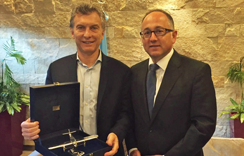 El presidente Macri agradece a Luis Gallego la apuesta de Iberia por Argentina