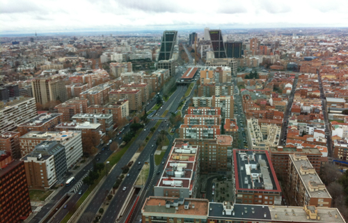 Madrid a vista de pájaro desde Torre Cepsa