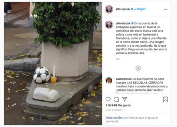 El presidente de Argentina, Alberto Fernández, compartió esta imagen en su cuenta de Instagram.