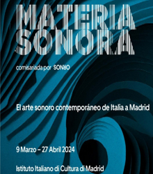 El Instituto Italiano de Cultura presenta la muestra ‘Materia Sonora’