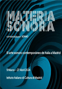 El Instituto Italiano de Cultura presenta la muestra ‘Materia Sonora’