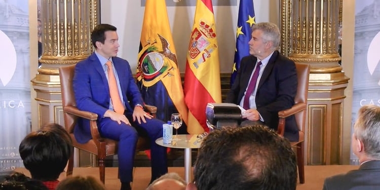 Noboa dice que arreglaría sus diferencias con México si respeta el principio de no intervención