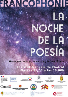 Francofonía 2023 con ‘La Noche de la Poesía’ en el Instituto Francés